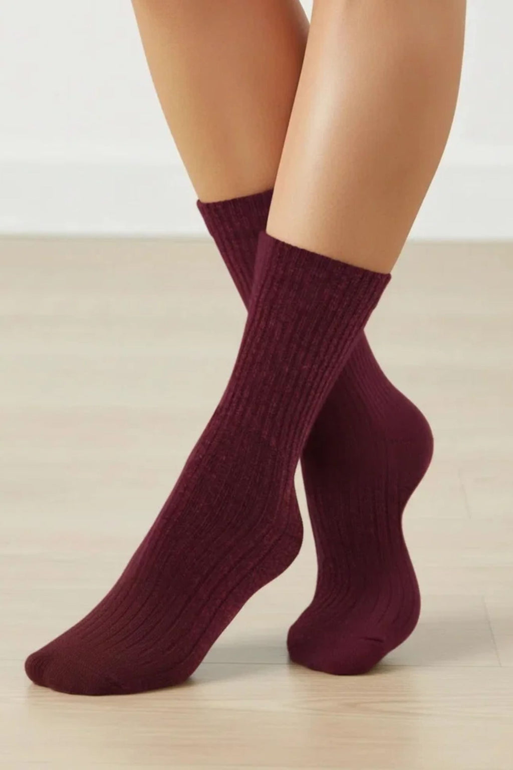 Ullarsokkar Burgundy 36-41