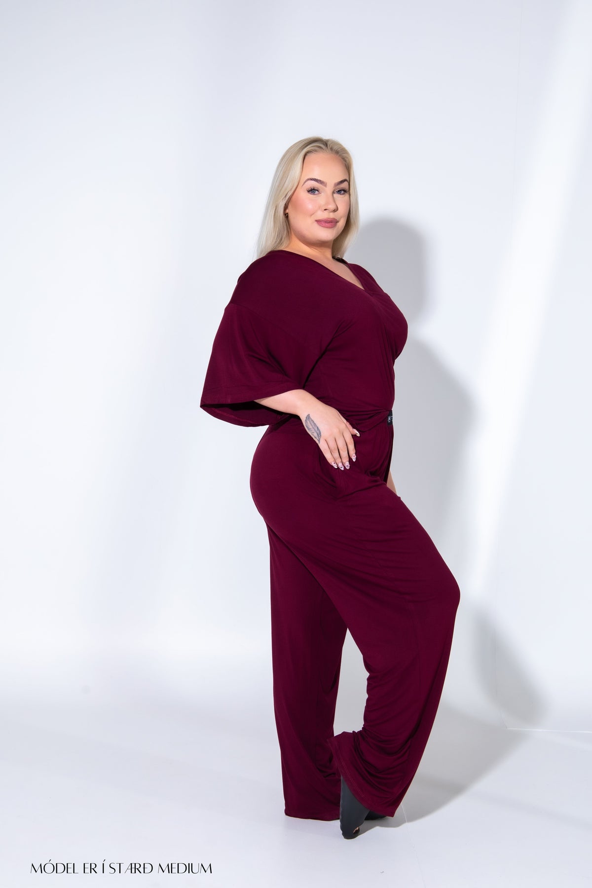 Bambus Fitted Sett Merlot