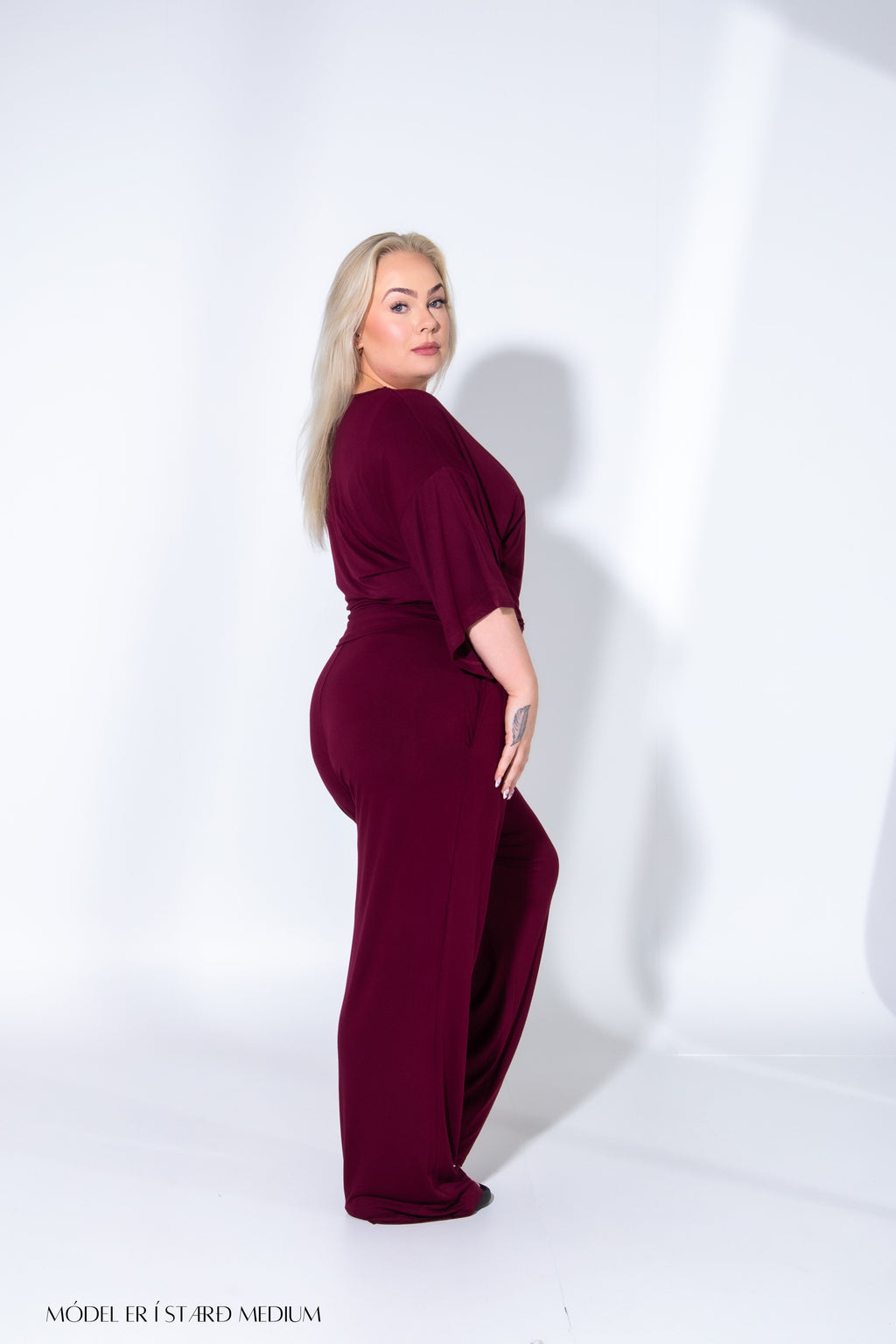 Bambus Fitted Sett Merlot