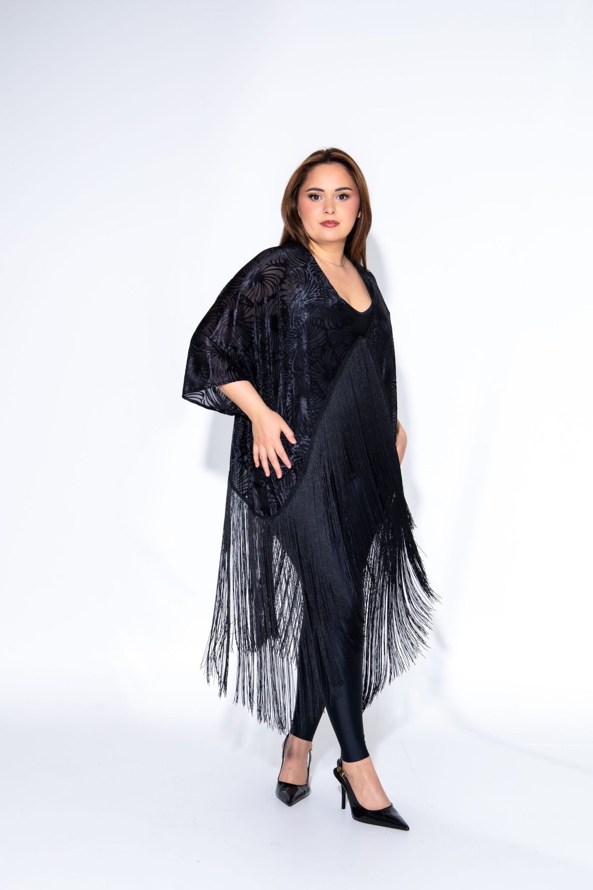 Blackout Velvet Kimono 50cm Kögur