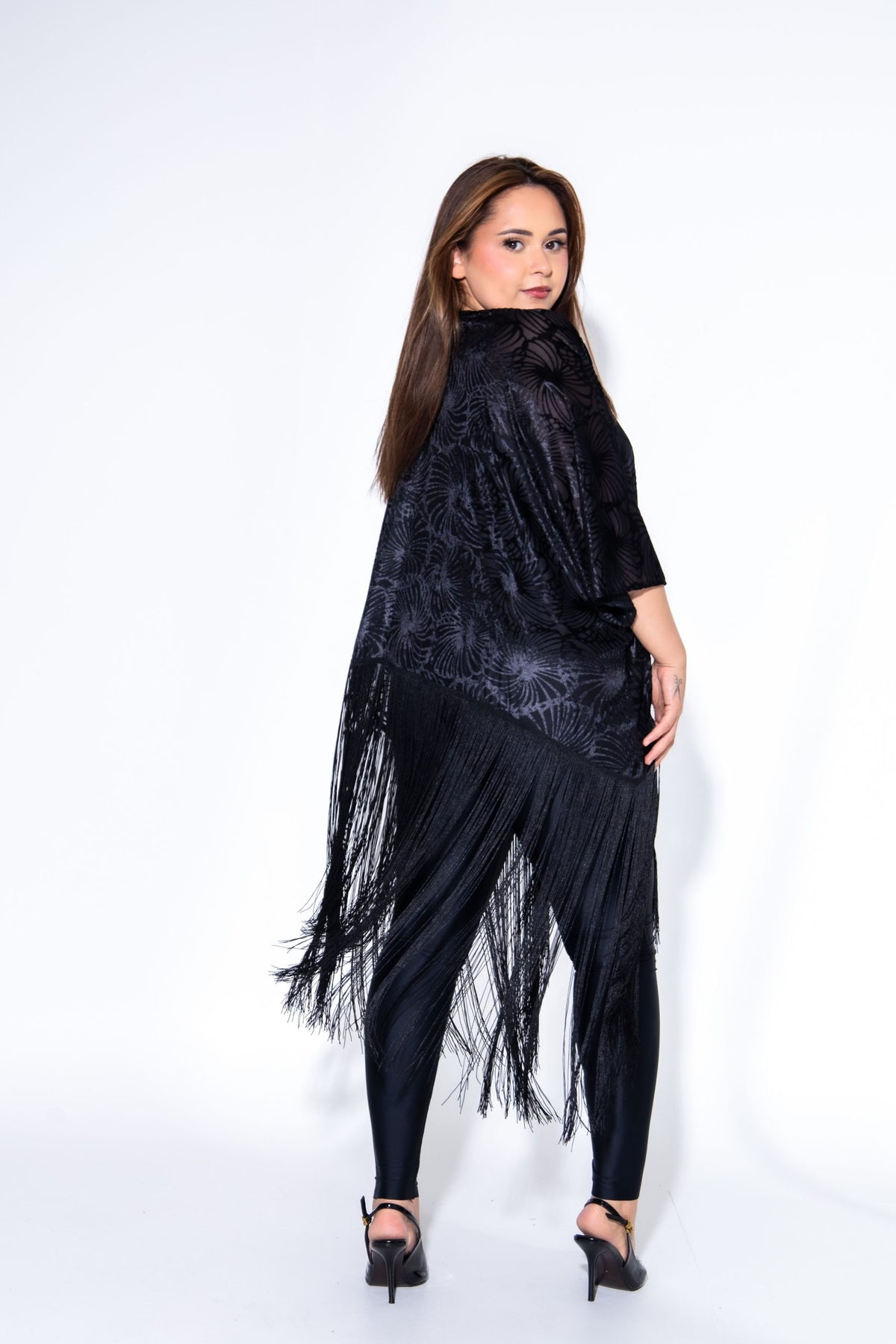 Blackout Velvet Kimono 50cm Kögur