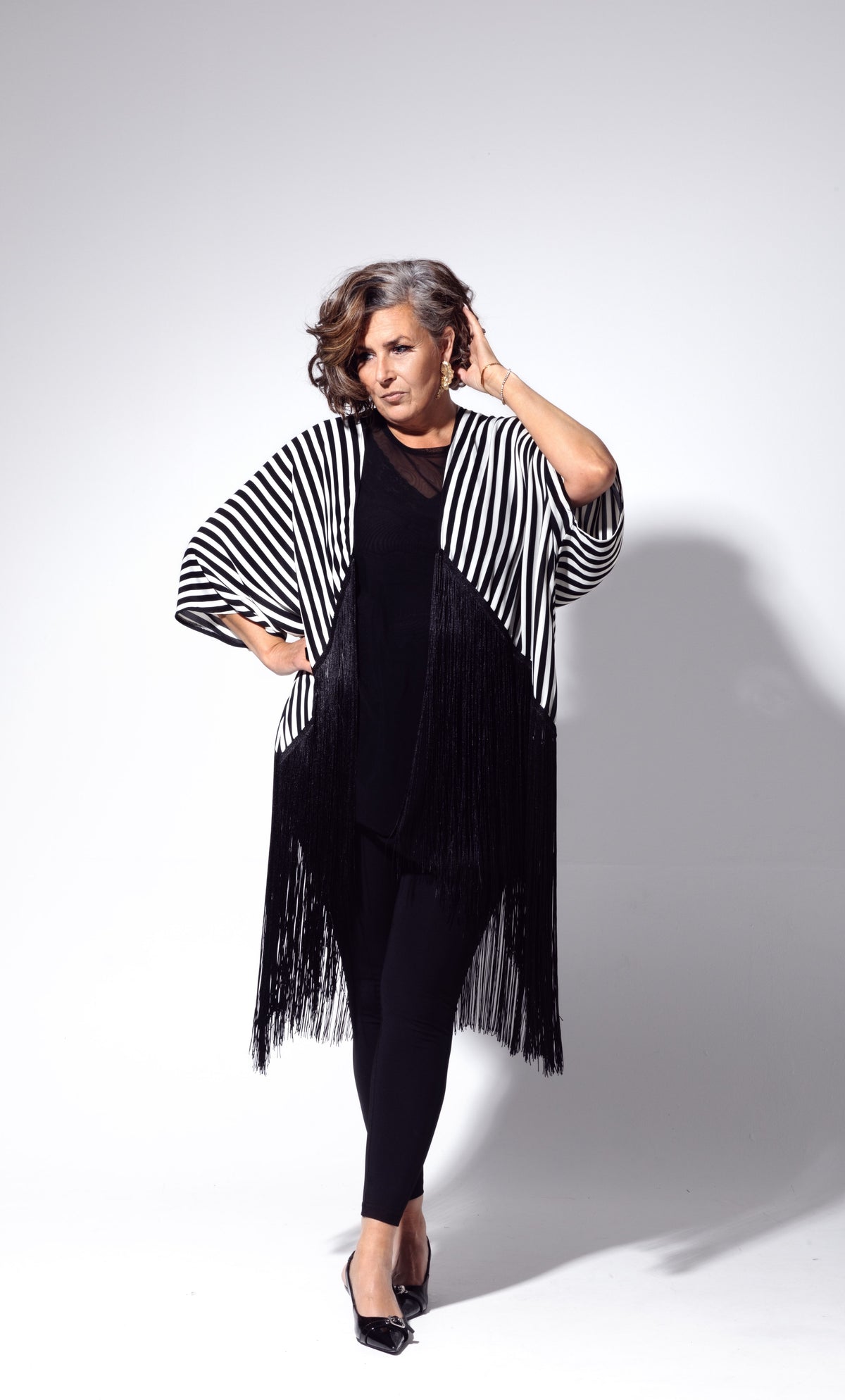 Kimono Röndóttur 50cm Kögur