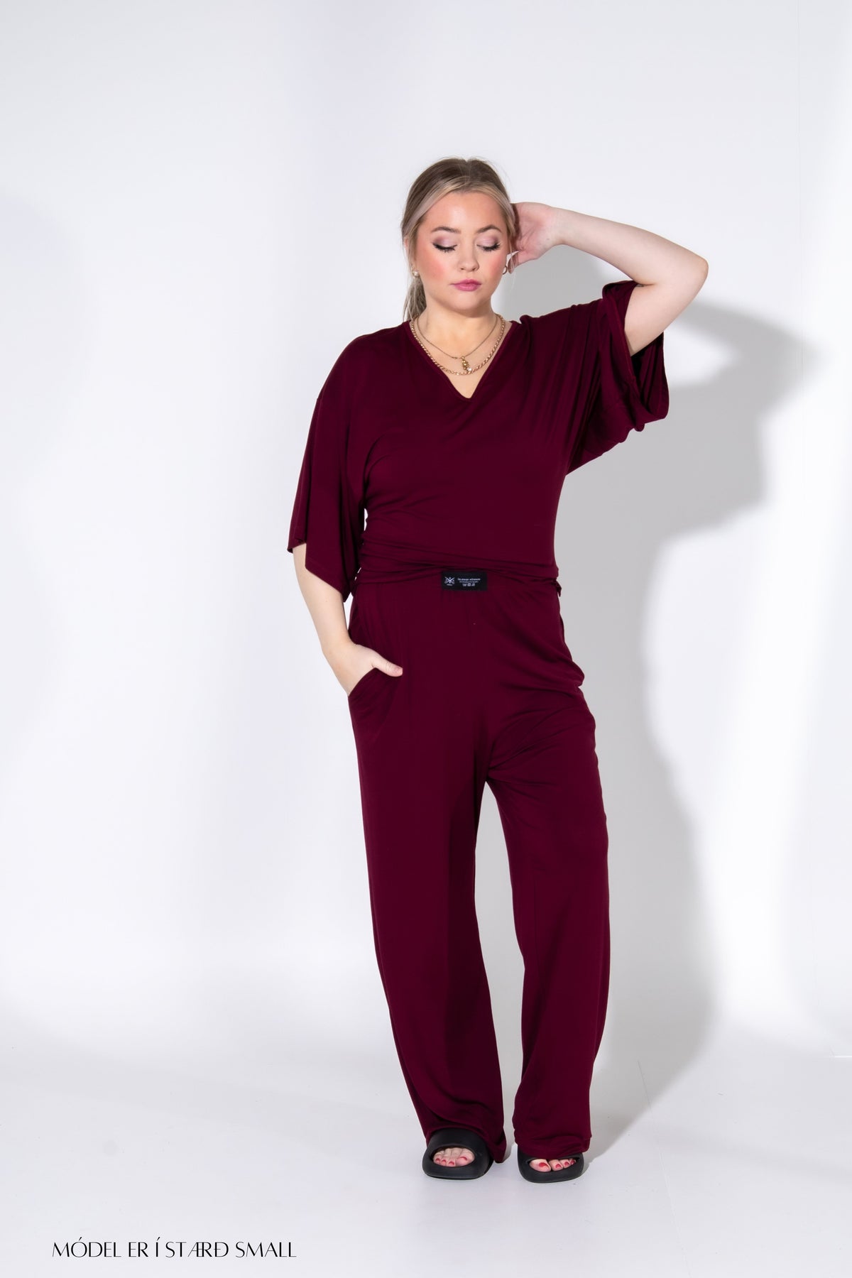 Bambus Fitted Sett Merlot