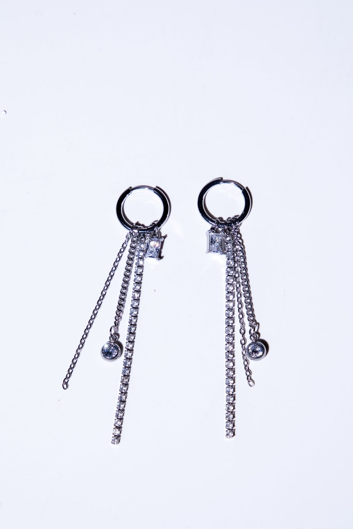 Cascade Chain Hoops Silfur