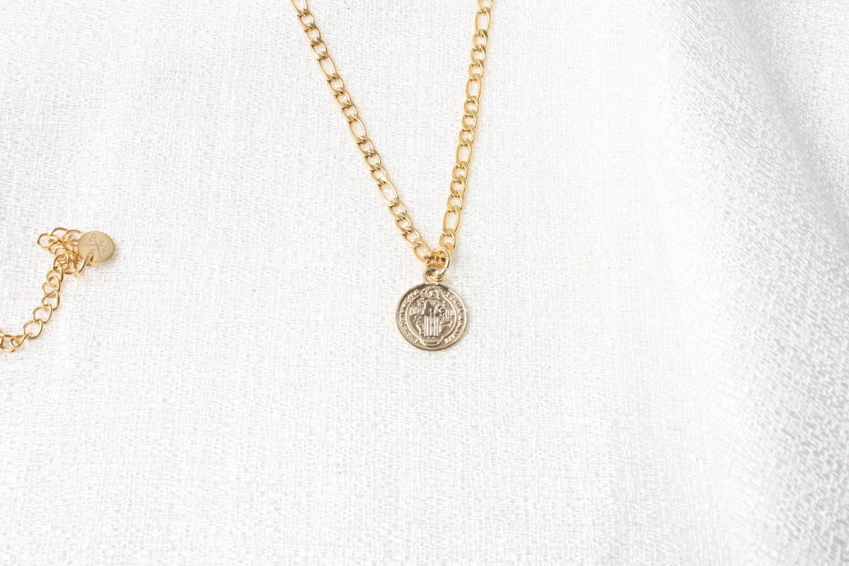 Tiny Coin Pendant  Gull