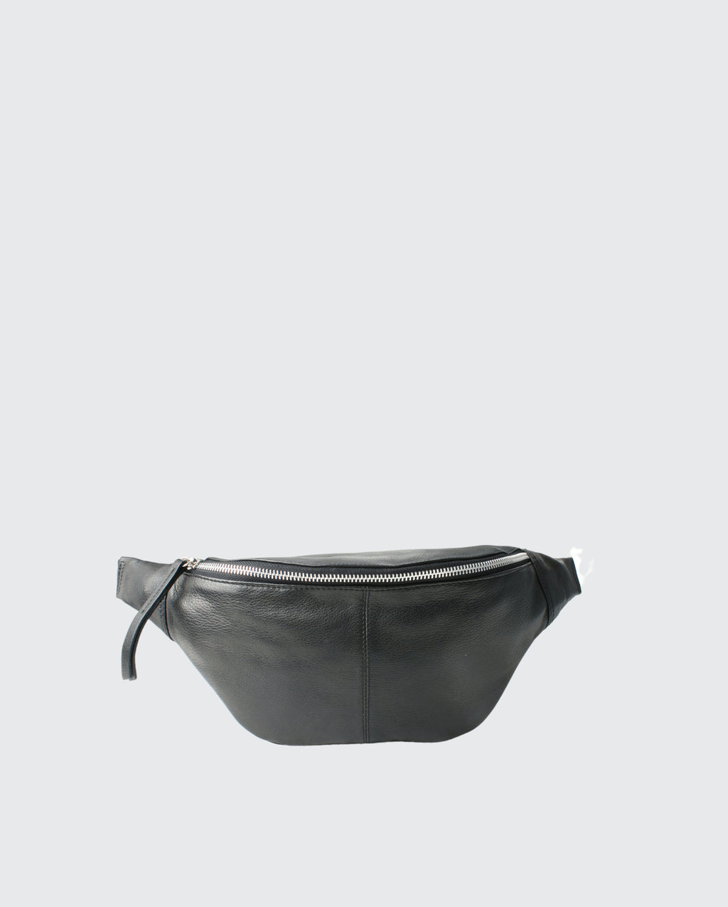Basic Black Leather Bumbag
