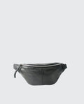 Basic Black Leather Bumbag