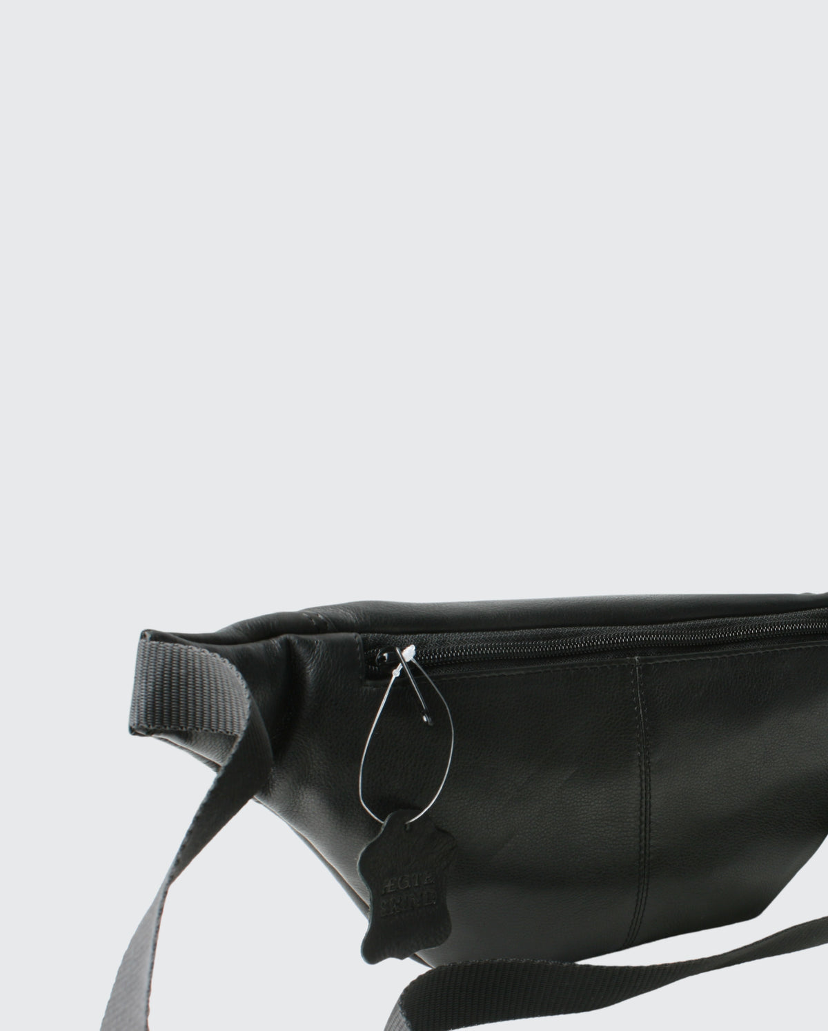 Basic Black Leather Bumbag
