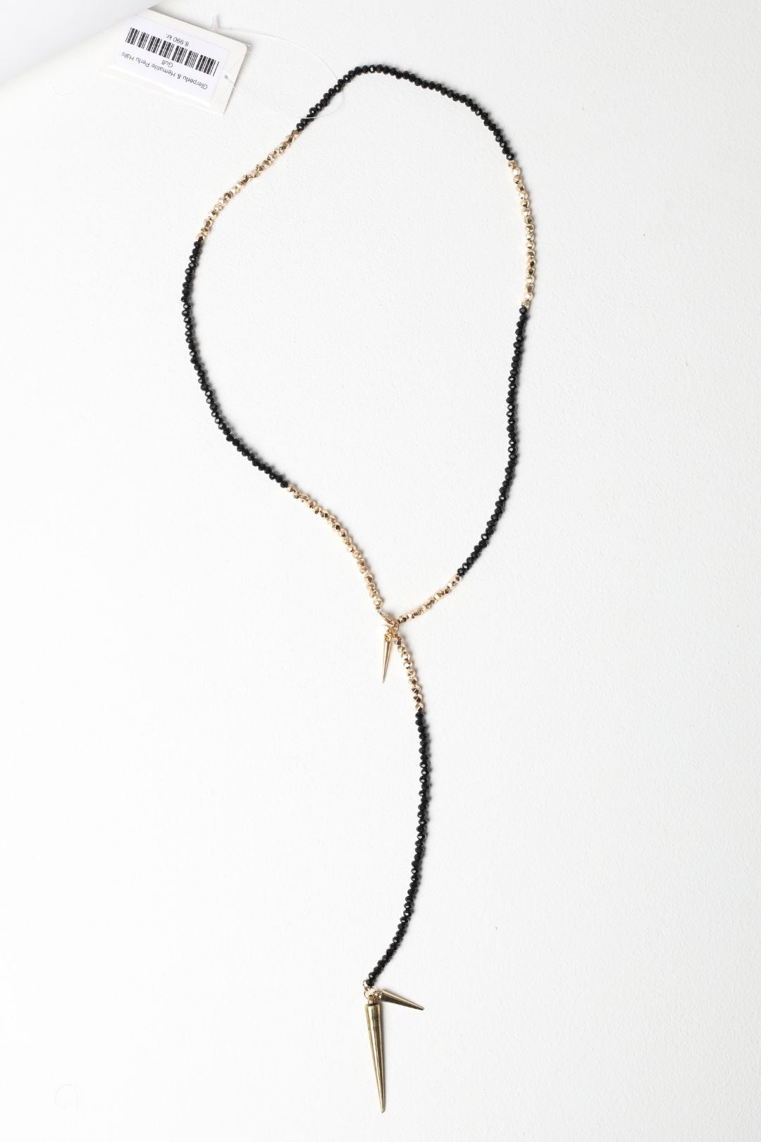 Glerperlu & Hematite Perlu Hálsmen