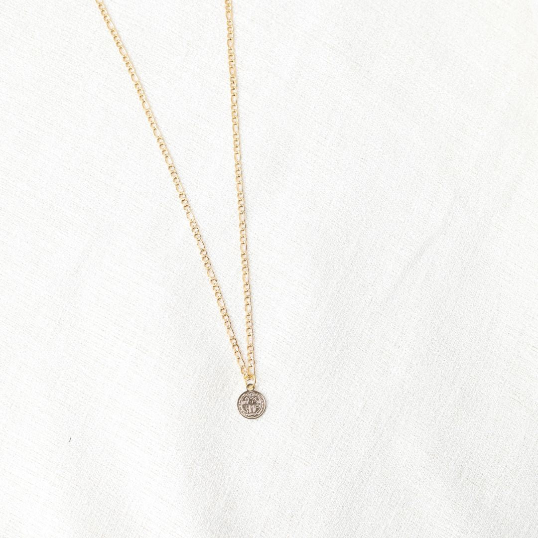 Tiny Coin Pendant  Gull