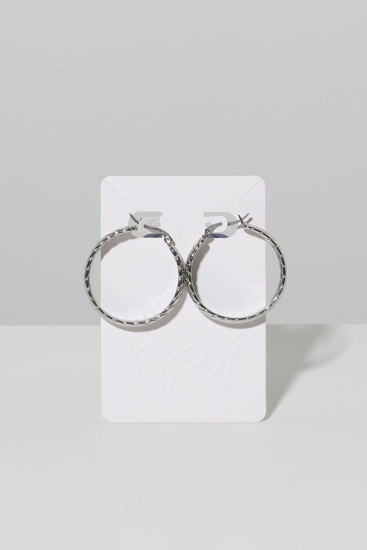 Braided Hoops Silfur