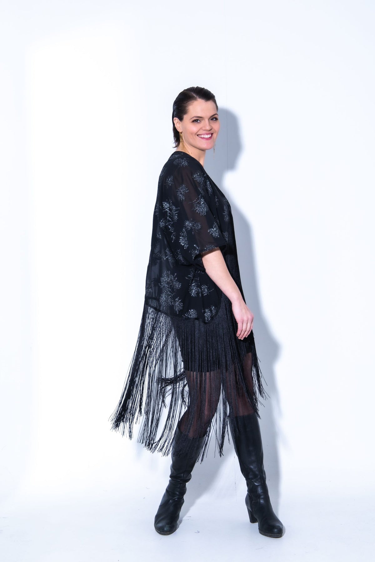 Kimono Chiffon Silfur 50cm Kögur