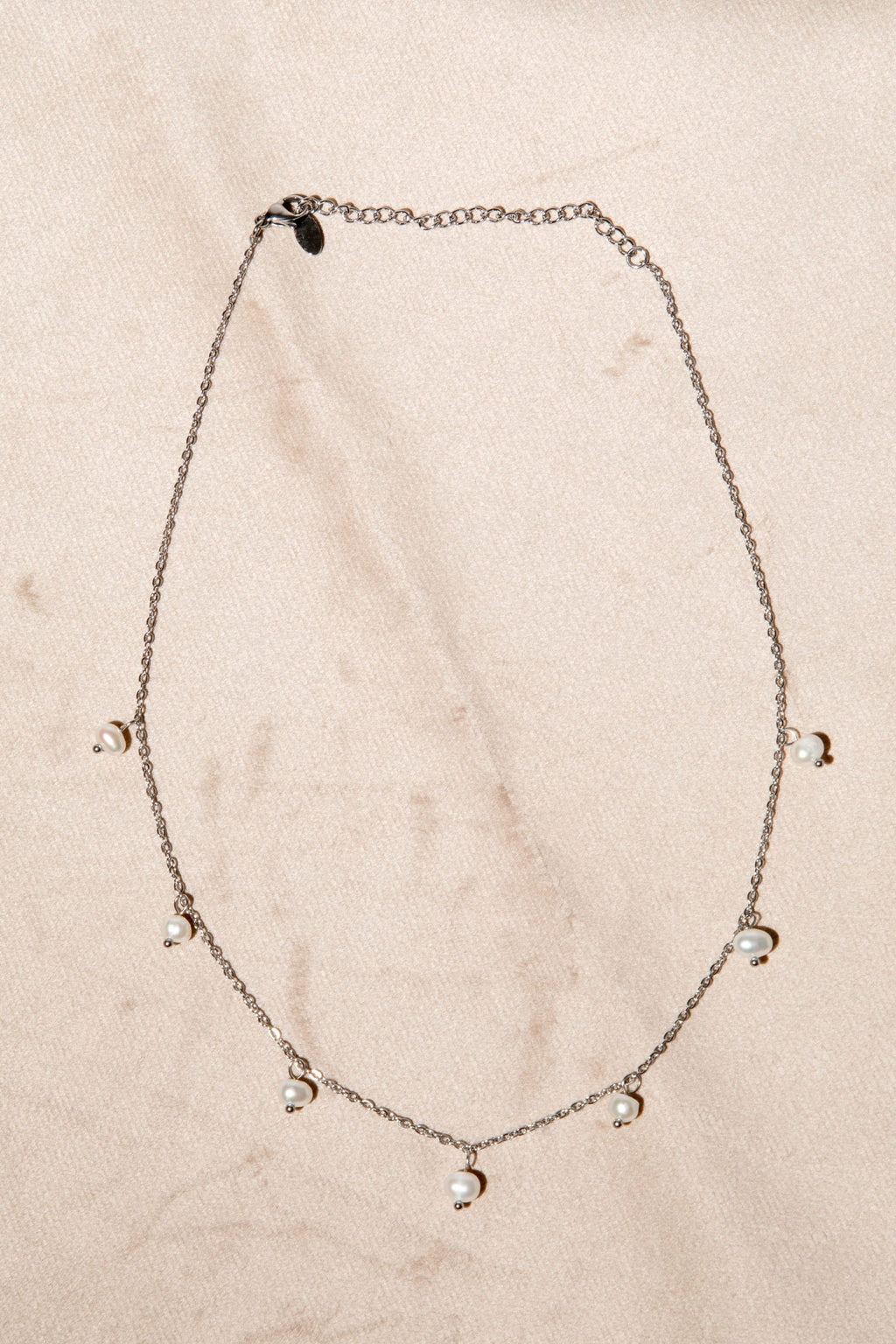 Pearly Detail Chain Silfur