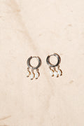 Triple Pearls Hoop Silfur