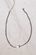 Chunky Pearl Chain Choker Silfur