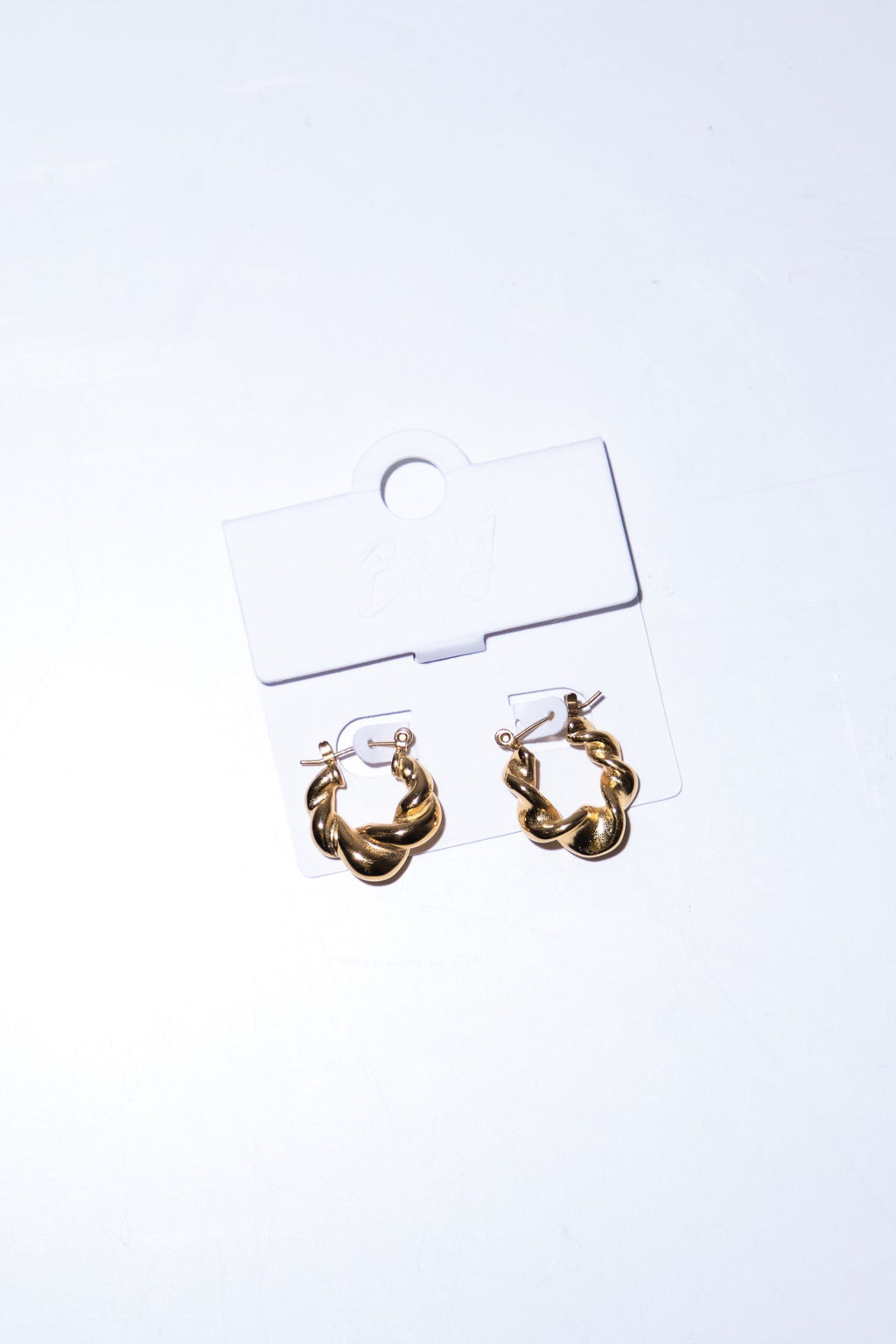 Luna Twisted Golden Hoops